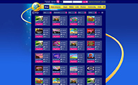 The bingo schedule at the desktop site of Gala