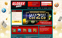 The landing page of Glossy